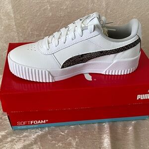 Puma White and Black Women's Sneakers
